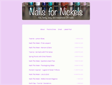 Tablet Screenshot of nailsfornickels.com